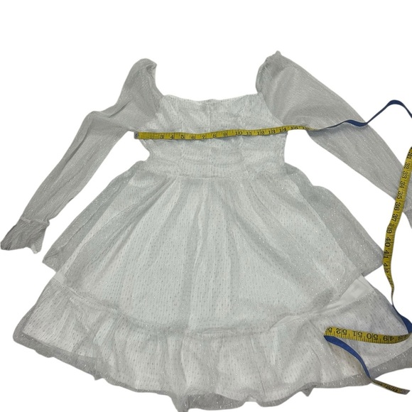 Altar'd White Mini Tiered Women's Dress Large - Picture 7 of 14